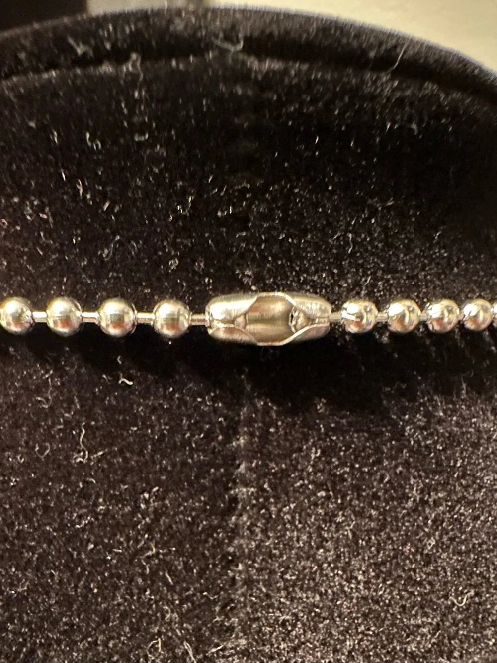 Men's Silver Dog Tag Pendant Necklace - Silver with Dagger Motif